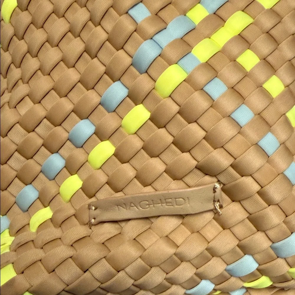 Naghedi beach tote with matching zip pouch - Picture 2 of 4